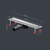 Фото душевой трап am.pm masterflow 50 см w01sc-u11-050-04sb