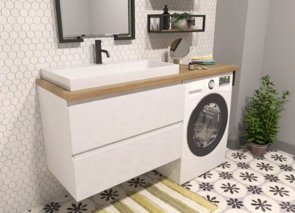 Фото тумба под стиральную машину эстет malibu luxe 150 см l/r фр-00007116