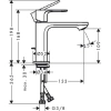 Фото смеситель для раковины hansgrohe rebris s 72588670