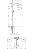 Фото душевая стойка hansgrohe croma 220 air 1jet showerpipe 27222000