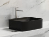 Фото раковина накладная ceramicanova element 50.5 см, цвет: черный cn6052mb