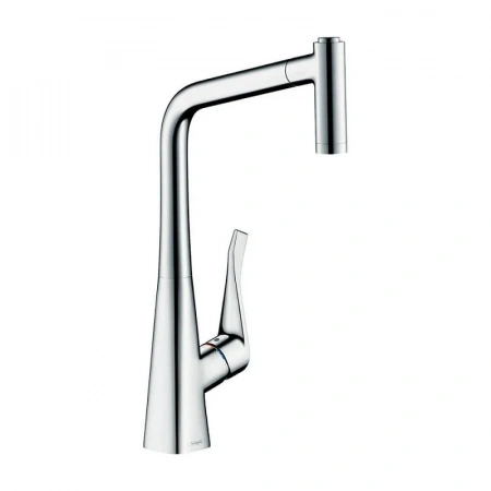 Фото смеситель для кухонной мойки hansgrohe metris 73824000
