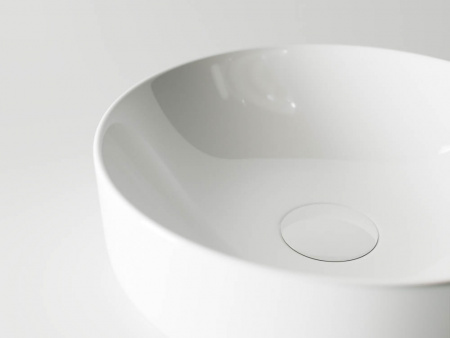 Фото раковина накладная ceramicanova element 35.5 см, цвет: белый cn6005