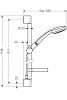 Фото душевой гарнитур hansgrohe croma 100 1jet 27724000