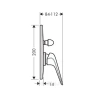 Фото смеситель для ванны hansgrohe novus 71047000