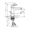 Фото смеситель для раковины hansgrohe logis 71254670