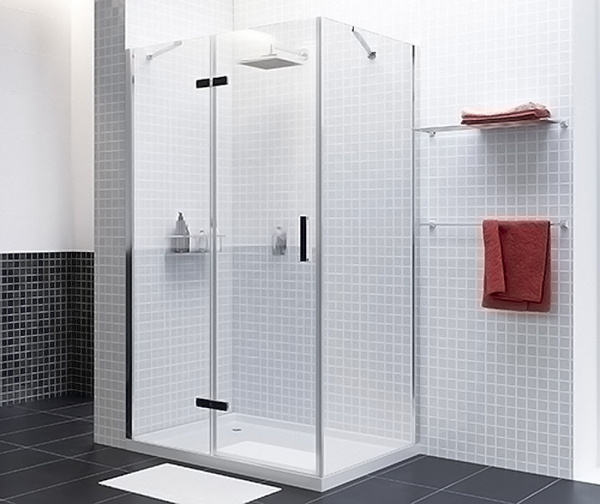 Фото душевое ограждение wasserkraft aller 120x80 см 10h06black l/r