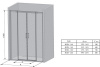 Фото душевая дверь ravak matrix msd4-180 180 см 0wky0100z1