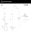 Фото душевая стойка whitecross y y1234gl, цвет: золото