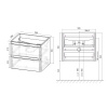 Фото тумба под раковину vincea vico 60 см vmc-2v600rw