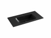 Фото раковина накладная ceramicanova element 91 см, цвет: черный cn7002mb