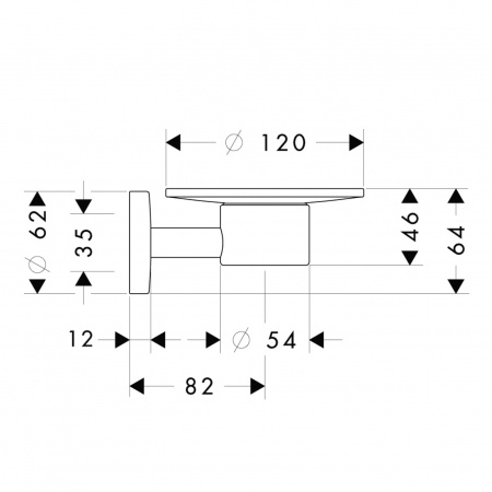 Фото мыльница hansgrohe logis 40515000