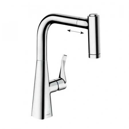 Фото смеситель для кухонной мойки hansgrohe metris 73800000