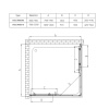 Фото душевое ограждение vincea rapid 90x90 см  vss-3r80/90mt