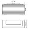 Фото полка металлическая wasserkraft elbe k-711black