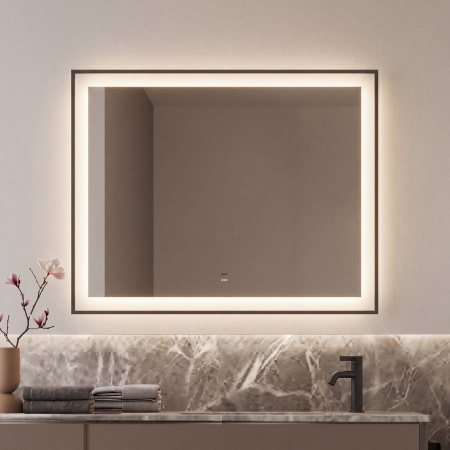 Фото зеркало с подсветкой jorno матера 100х80 см led-00003252
