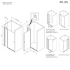 Фото душевая дверь am.pm sunny 120x190 см w87g-120-1p-bt