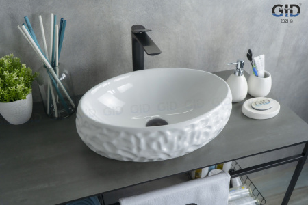 Фото раковина накладная gid 9030wf 48 см