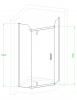Фото душевое ограждение royal bath tr rb90tr-c-ch 90x90 см
