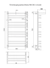 Фото водяной полотенцесушитель indigo brace 100/50 с полочкой lbcw100-50p