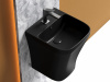 Фото раковина подвесная ceramicanova dion 36.5 см, цвет: черный cn6067mb