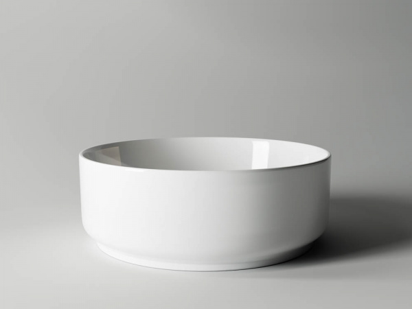 Фото раковина накладная ceramicanova element 36 см, цвет: белый cn5001