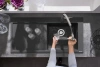 Фото смеситель для кухонной мойки hansgrohe metris 73800800