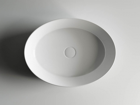 Фото раковина накладная ceramicanova element 55 см, цвет: белый cn5002