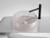Фото раковина накладная ceramicanova cristal 36 см, цвет: розовый cn6061