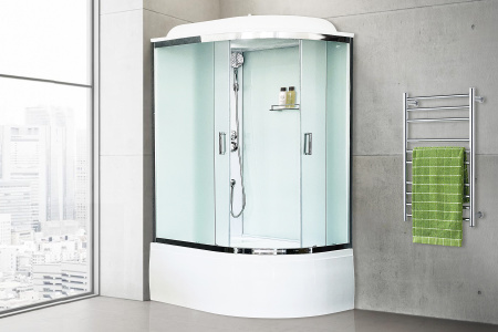 Фото душевая кабина royal bath вк rb8120bk5-wt-ch-l 120x80 см