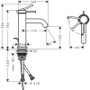 Фото смеситель для раковины hansgrohe tecturis s 73314140
