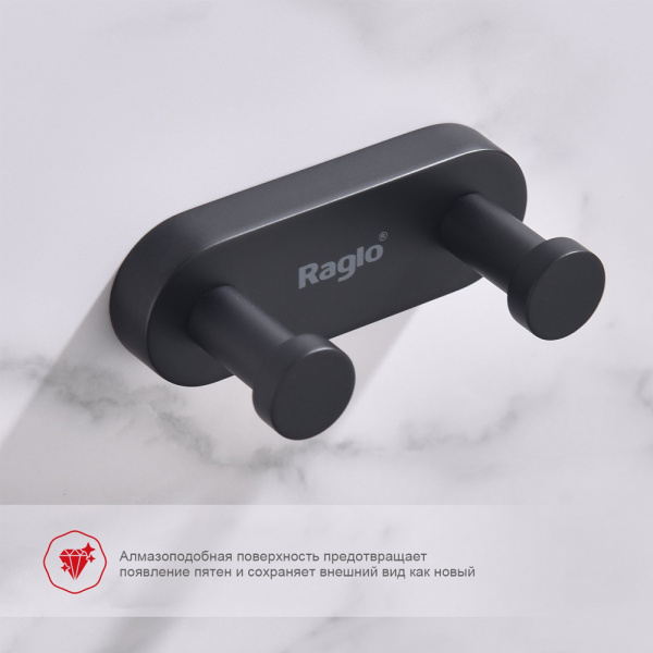 Фото крючок двойной raglo цвет: черный r300.052.06