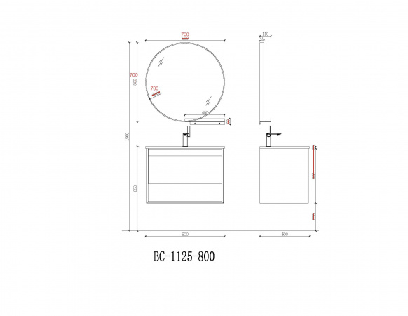 Фото тумба с раковиной orans 80 см bc-1125 800