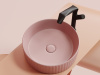 Фото раковина накладная ceramicanova element 36 см, цвет: розовый cn6057mp