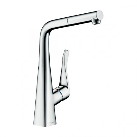 Фото смеситель для кухонной мойки hansgrohe metris 73828000