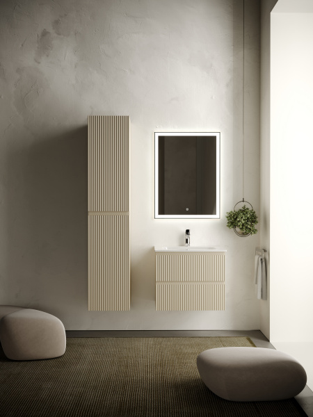 Фото тумба под раковину sancos snob r 60 см, цвет: beige soft  snr60ce
