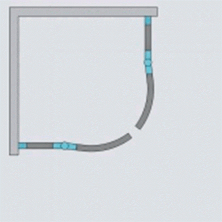 Фото душевое ограждение radaway almatea pdd 90x90 см 30502-01-05n