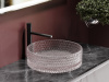 Фото раковина накладная ceramicanova cristal 36 см, цвет: розовый cn6061