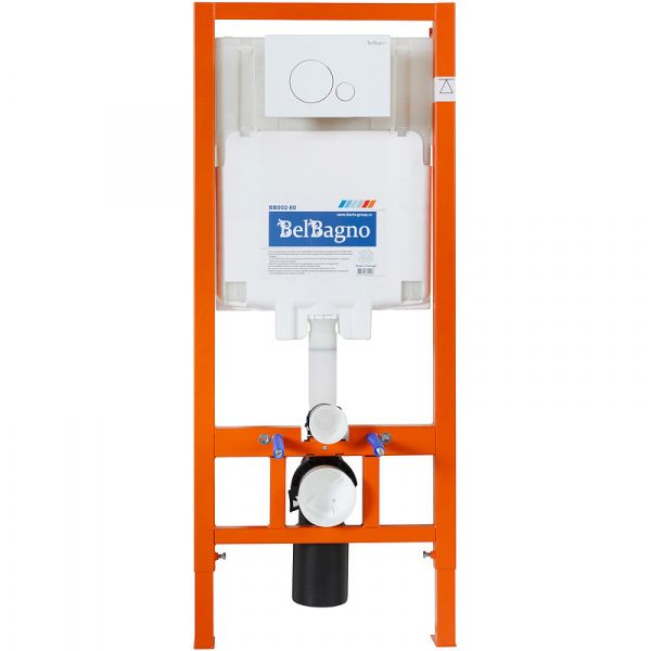 Фото инсталляция для унитаза с панелью смыва belbagno bb002-80/bb014-sr-bianco