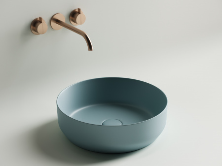 Фото раковина накладная ceramicanova element 39 см, цвет: зеленый cn6022mlg