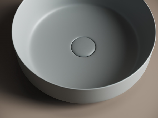 Фото раковина накладная ceramicanova element 39 см, цвет: антрацит cn6022mh