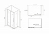 Фото душевое ограждение abber schwarzer diamant 150x100 см ag30150bh-s100b