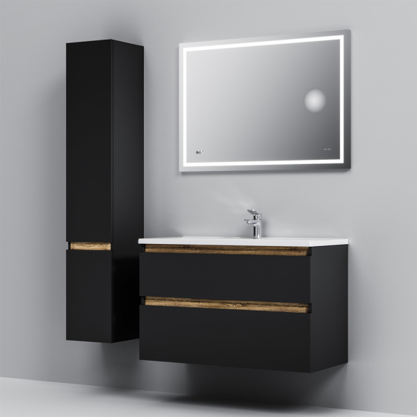 Фото тумба под раковину  am.pm x-joy black edition 100 см m85afhx1002bm