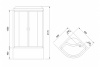 Фото душевая кабина royal bath bk rb90bk1-m 90x90 см