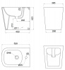 Фото биде напольное belbagno albano bb120b