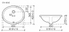 Фото раковина встраиваемая ceramicanova element 51 см, цвет: белый cn6042