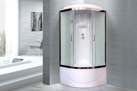 Фото душевая кабина royal bath вк rb90bk6-wc-ch  90x90 см