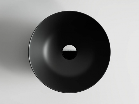 Фото раковина накладная ceramicanova element 35.8 см, цвет: черный cn6004