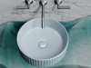 Фото раковина накладная ceramicanova element 36 см, цвет: серый cn6057mhl