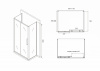 Фото душевое ограждение abber schwarzer diamant 110x80 см ag30110bh-s80b-s80b